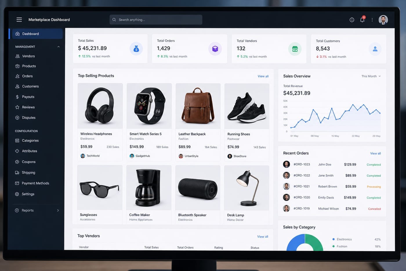 Multi-Vendor Marketplace Platform