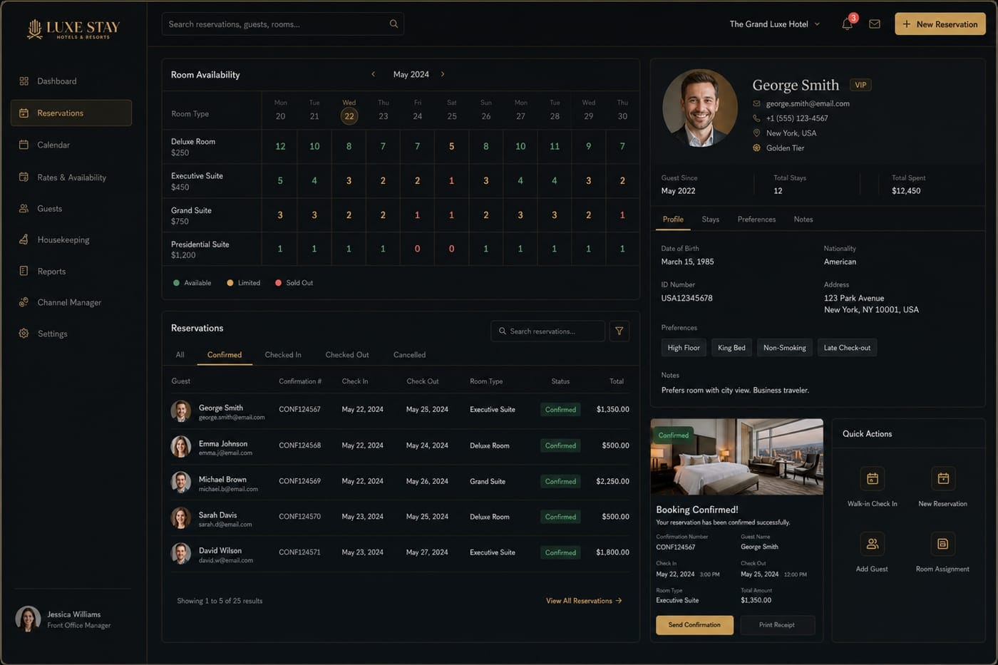 Hotel Booking & CRM Platform